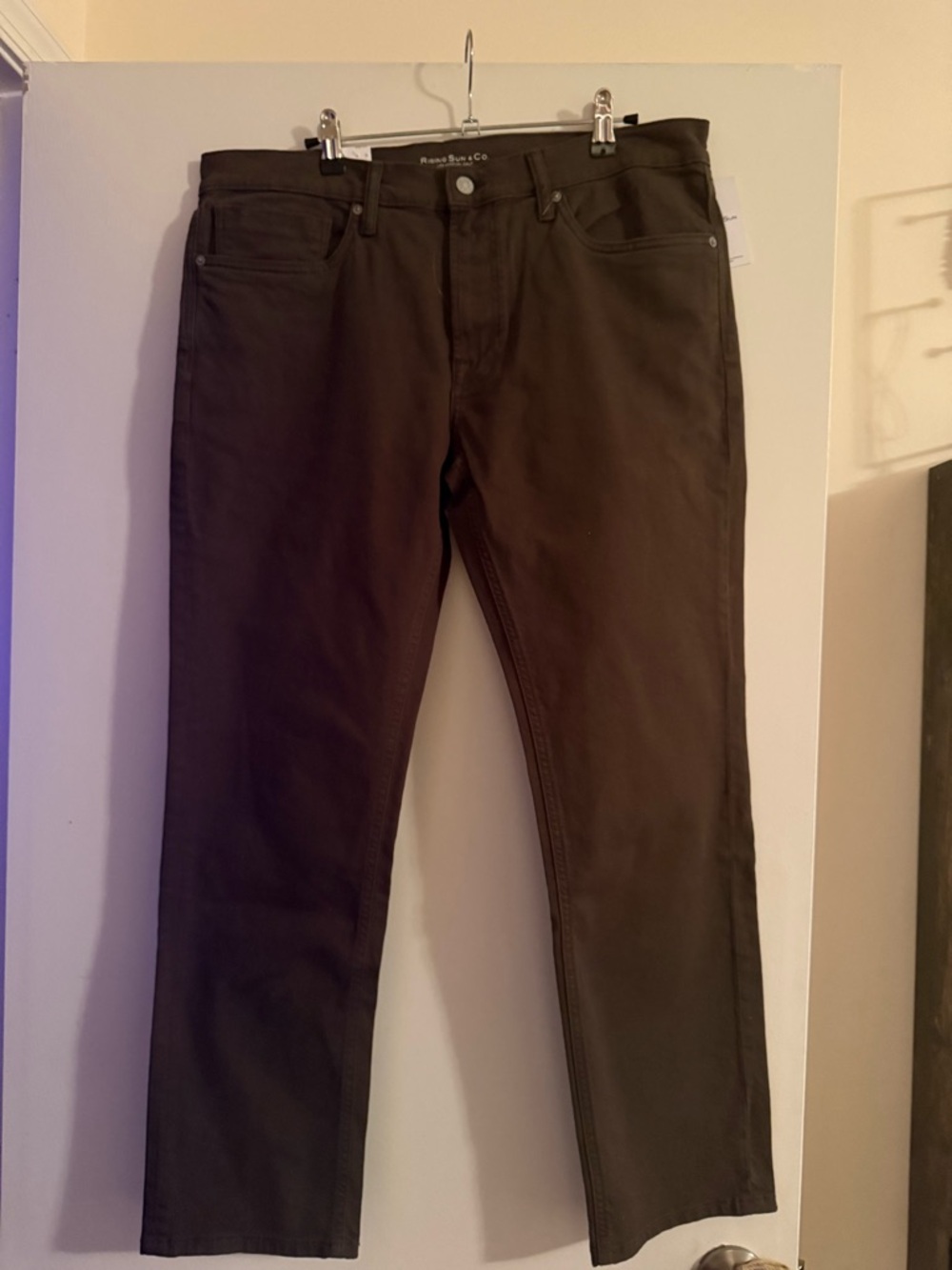 Bonobos Slim Straight Jeans in Dark Brown